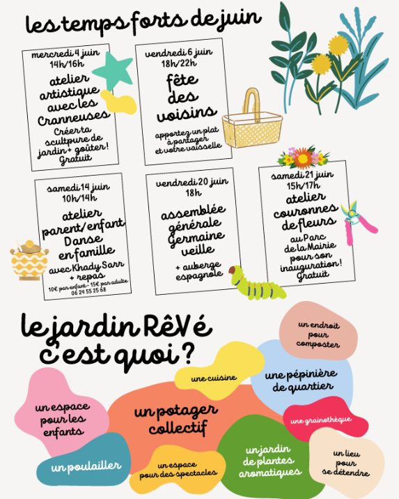 Programme Jardin RêVé - Juin 2025