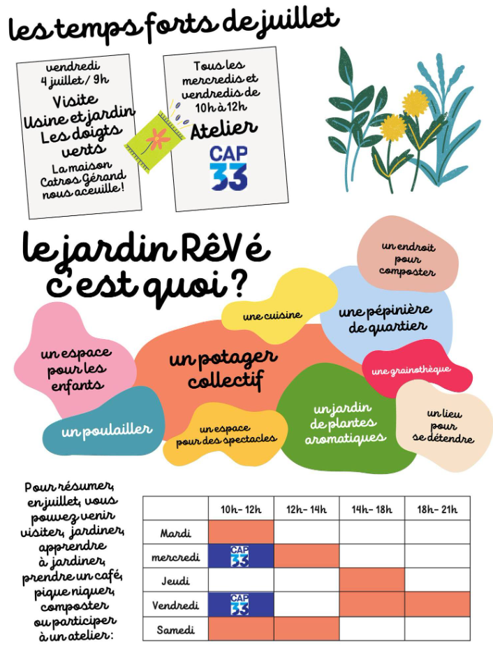 Programme Jardin RêVé - Juillet 2025