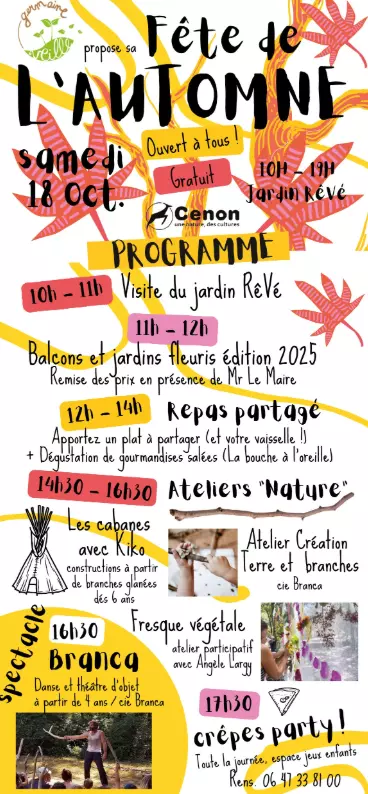 Fête de l'Automne du Jardin RêVé - 18 octobre