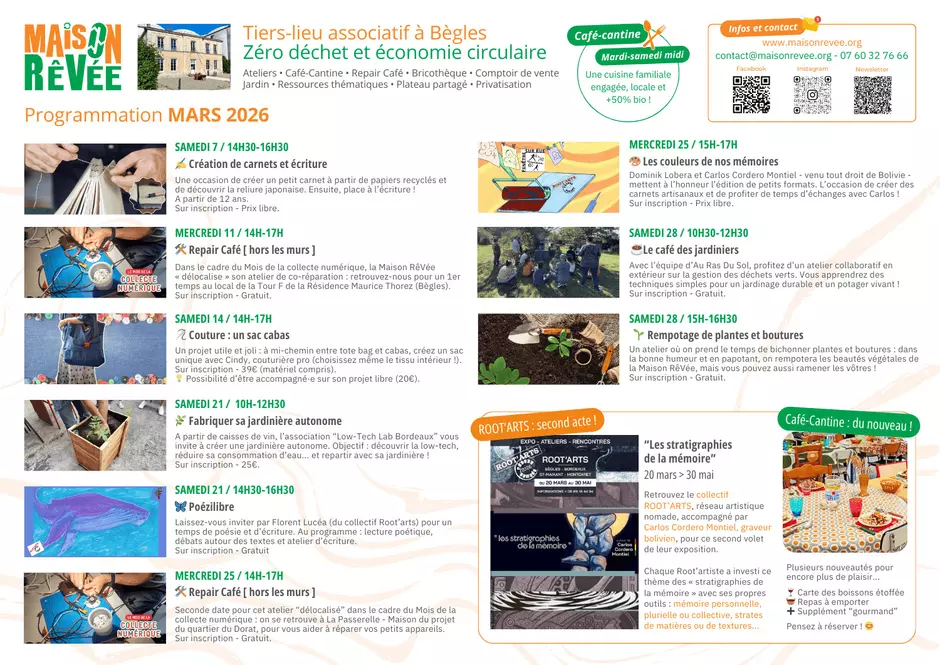 Programmation Maison RêVée - Mars 2026