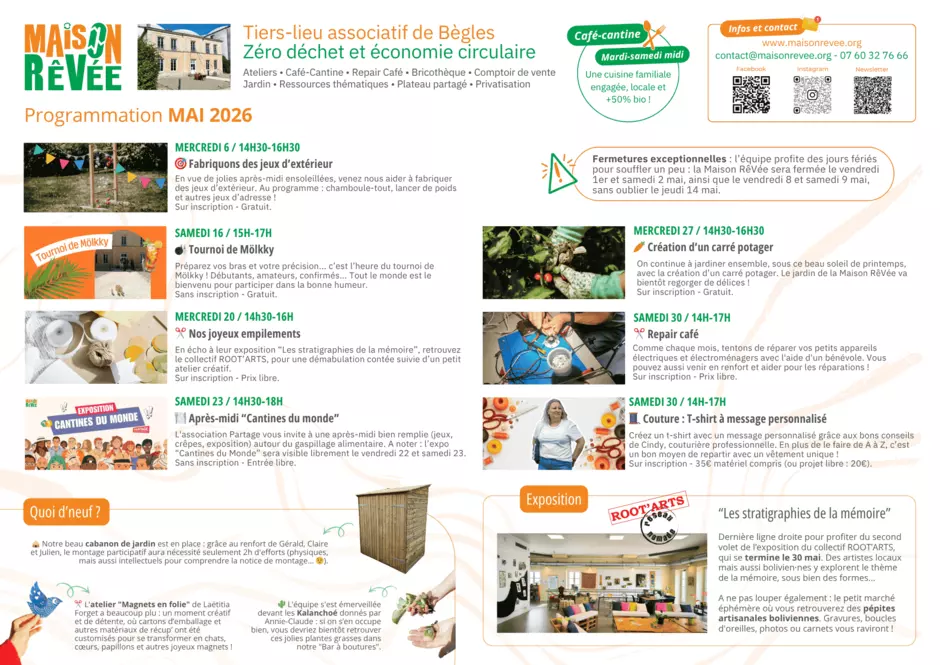 Programmation Maison RêVée - Mai 2026