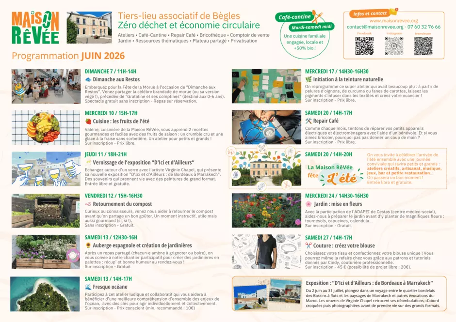 Programmation Maison RêVée - Juin 2026