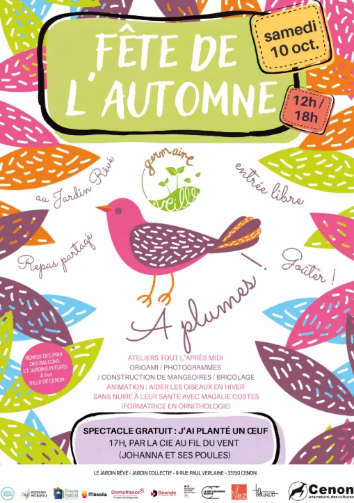 Fête de l'Automne du Jardin RêVé - Samedi 10 octobre 2026